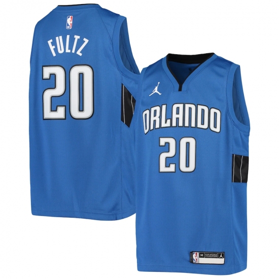 Youth Orlando Magic 20 Markelle Fultz Jordan Brand Blue 2020-21 Swingman Jersey