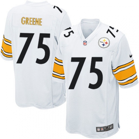 Men's Nike Pittsburgh Steelers 75 Joe Greene Game White NFL Jersey