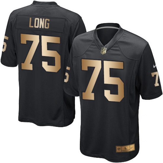 Youth Nike Oakland Raiders 75 Howie Long Elite Black/Gold Team Color NFL Jersey