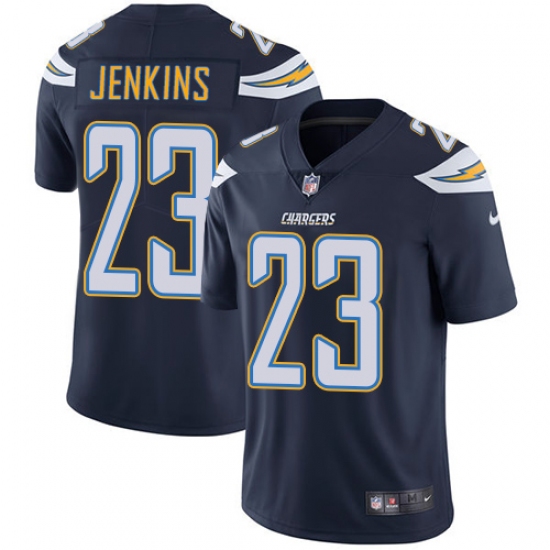 Men's Nike Los Angeles Chargers 23 Rayshawn Jenkins Navy Blue Team Color Vapor Untouchable Limited Player NFL Jersey