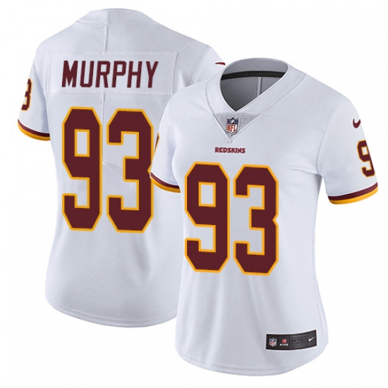 Women's Nike Washington Redskins 93 Trent Murphy White Vapor Untouchable Limited Player NFL Jersey