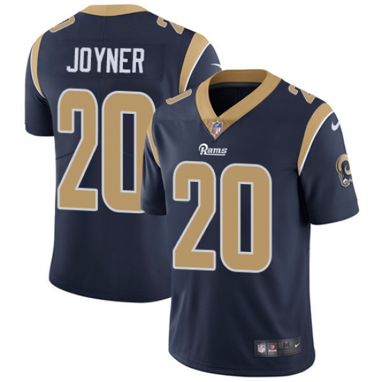 Men's Nike Los Angeles Rams 20 Lamarcus Joyner Navy Blue Team Color Vapor Untouchable Limited Player NFL Jersey