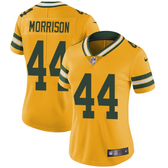 Women's Nike Green Bay Packers 44 Antonio Morrison Limited Gold Rush Vapor Untouchable NFL Jersey