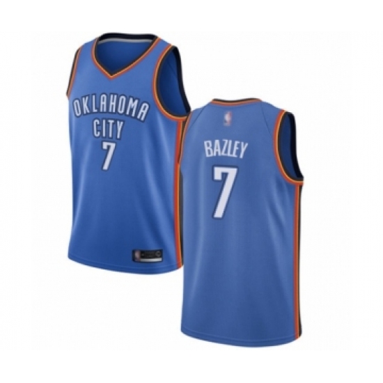 Youth Oklahoma City Thunder 7 Darius Bazley Swingman Royal Blue Basketball Jersey - Icon Edition