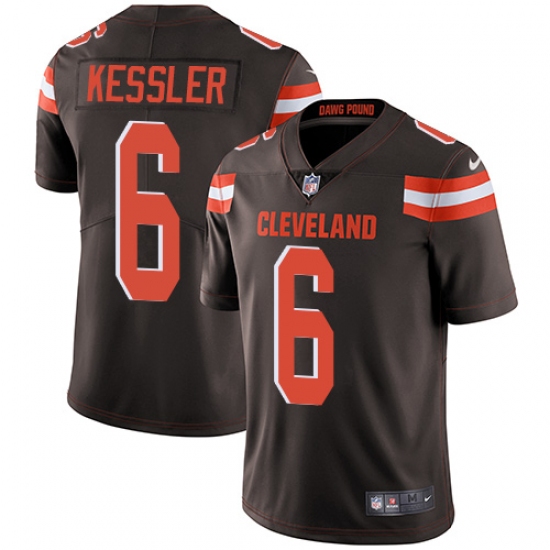 Men's Nike Cleveland Browns 6 Cody Kessler Brown Team Color Vapor Untouchable Limited Player NFL Jersey