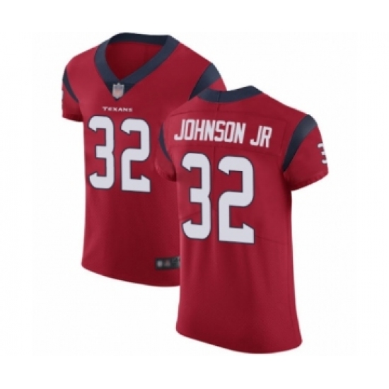 Men's Houston Texans 32 Lonnie Johnson Red Alternate Vapor Untouchable Elite Player Football Jersey