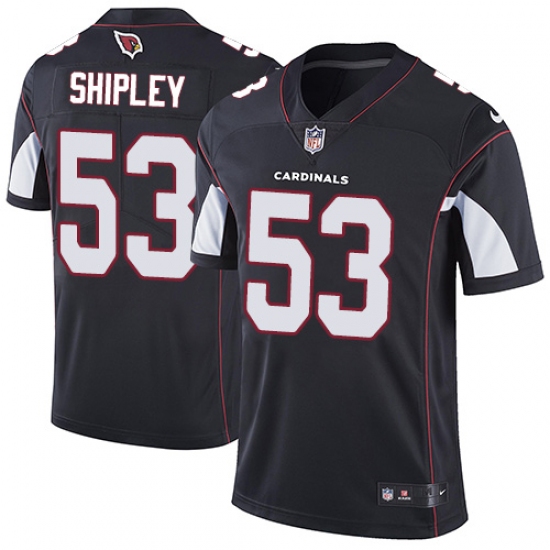 Youth Nike Arizona Cardinals 53 A.Q. Shipley Black Alternate Vapor Untouchable Limited Player NFL Jersey