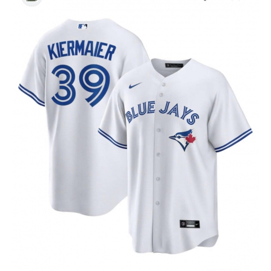 Men's Toronto Blue Jays 39 Kevin Kiermaier Nike White Home Replica Player Name Jersey