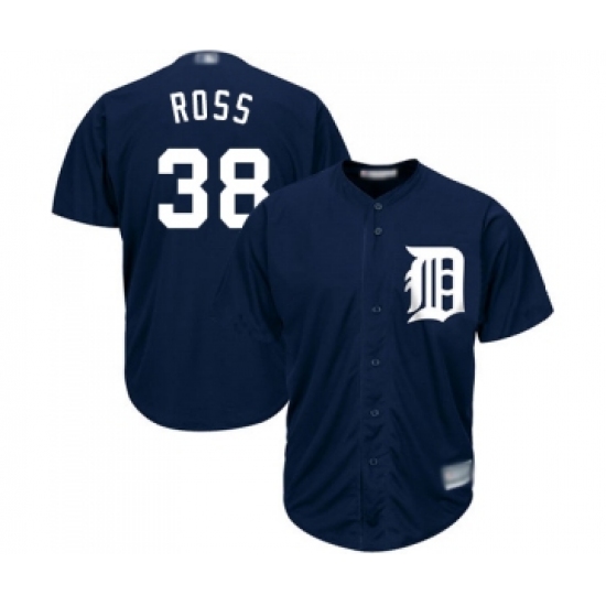 Youth Detroit Tigers 38 Tyson Ross Replica Navy Blue Alternate Cool Base Baseball Jersey