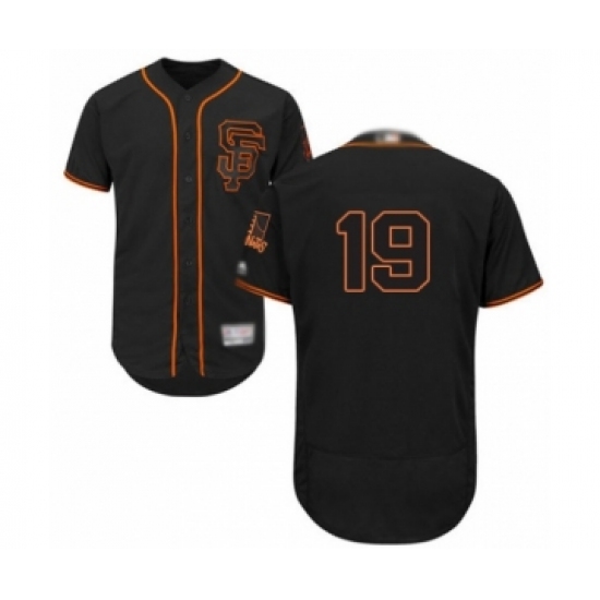 Men's San Francisco Giants 19 Mauricio Dubon Black Alternate Flex Base Authentic Collection Baseball Player Jersey