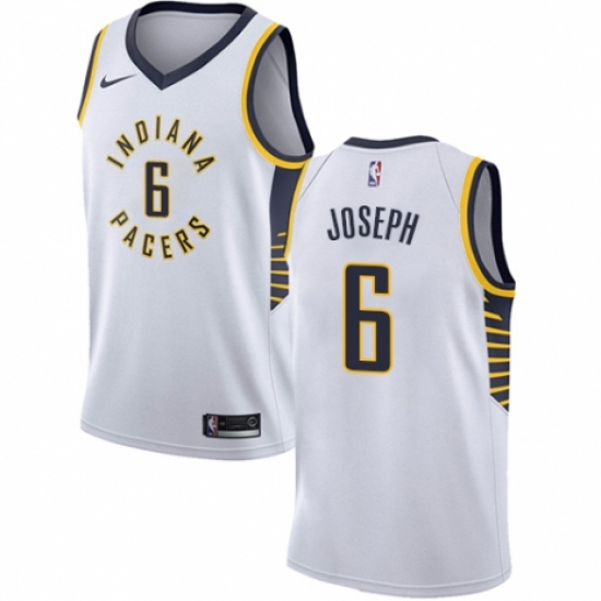 Women's Nike Indiana Pacers 6 Cory Joseph Authentic White NBA Jersey - Association Edition