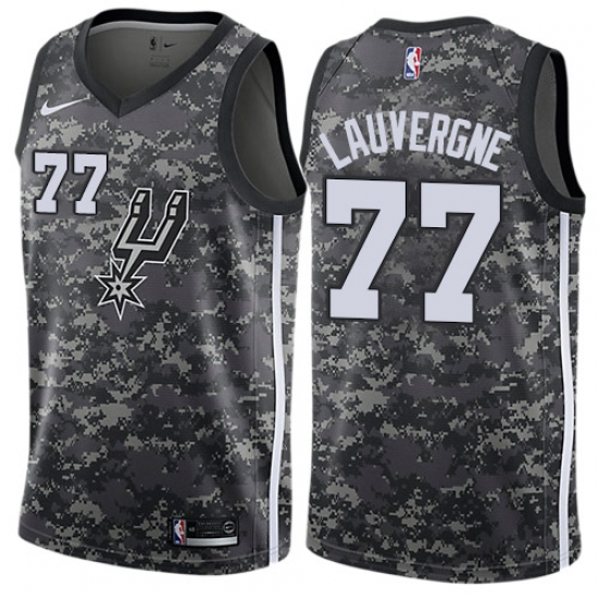 Youth Nike San Antonio Spurs 77 Joffrey Lauvergne Swingman Camo NBA Jersey - City Edition