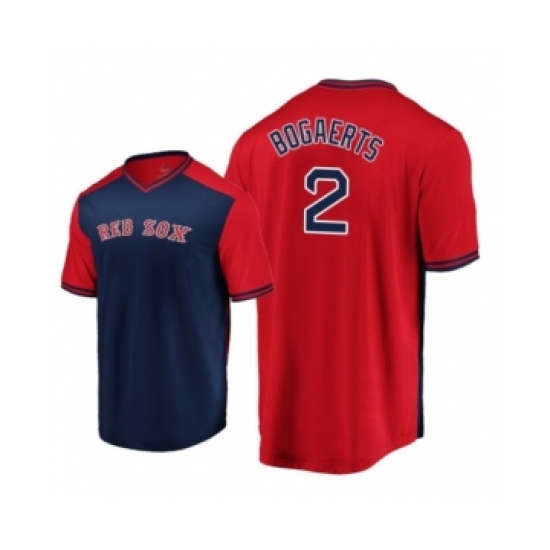 Women'sBoston Red Sox 2 Xander BogaertsNavy Red Iconic Player Majestic Jersey