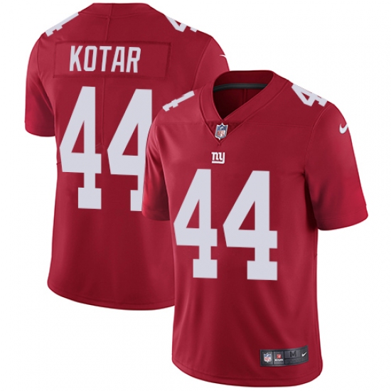 Youth Nike New York Giants 44 Doug Kotar Red Alternate Vapor Untouchable Limited Player NFL Jersey