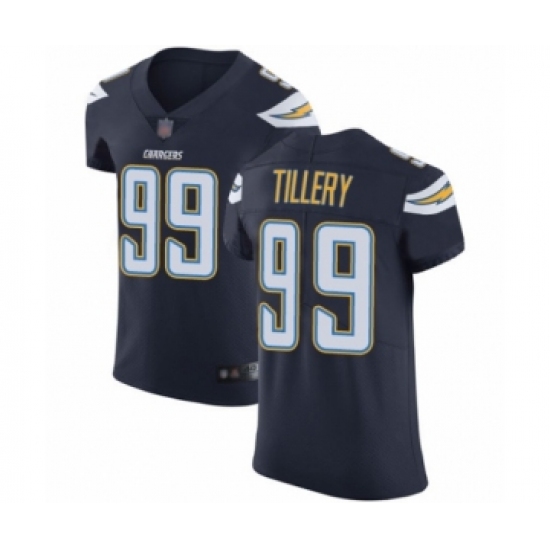 Men's Los Angeles Chargers 99 Jerry Tillery Navy Blue Team Color Vapor Untouchable Elite Player Football Jersey