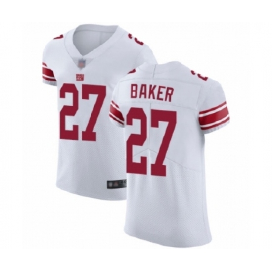 Men's New York Giants 27 Deandre Baker White Vapor Untouchable Elite Player Football Jersey