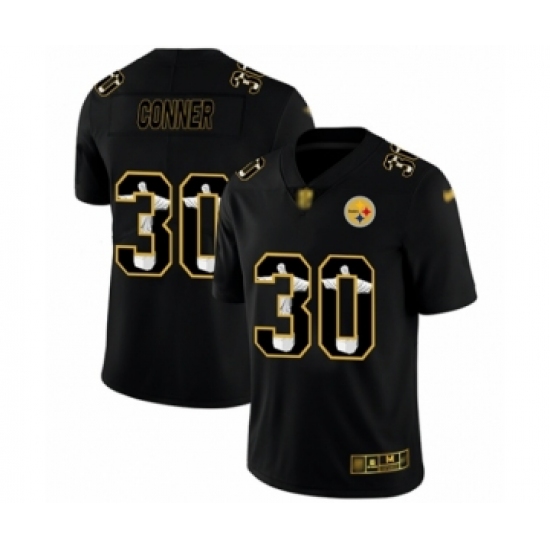 Men's Pittsburgh Steelers 30 James Conner Black Jesus Faith Limited Player Football Jersey