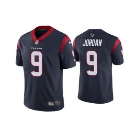 Men's Navy Houston Texans 9 Brevin Jordan Vapor Untouchable Limited Stitched Jersey