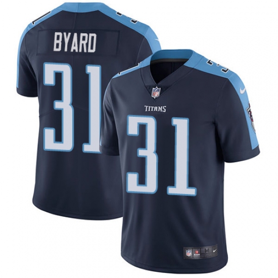 Men's Nike Tennessee Titans 31 Kevin Byard Navy Blue Alternate Vapor Untouchable Limited Player NFL Jersey