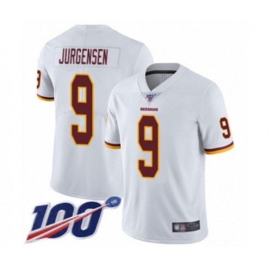 Youth Washington Redskins 9 Sonny Jurgensen White Vapor Untouchable Limited Player 100th Season Football Jersey