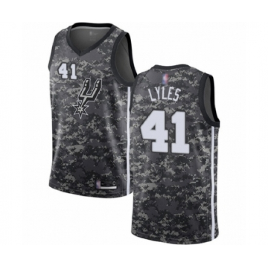 Women's San Antonio Spurs 41 Trey Lyles Swingman Camo Basketball Jersey - City Edition