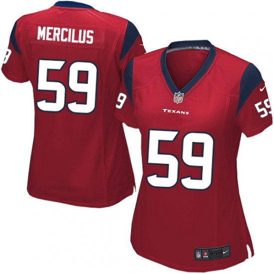 Women's Nike Houston Texans 59 Whitney Mercilus Game Red Alternate NFL Jersey