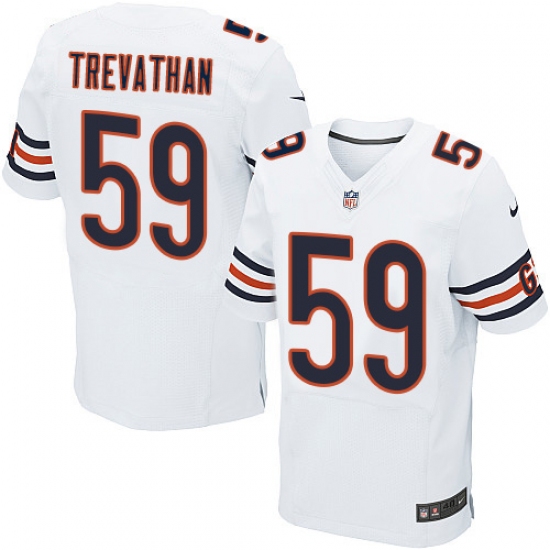 Men's Nike Chicago Bears 59 Danny Trevathan Elite White NFL Jersey