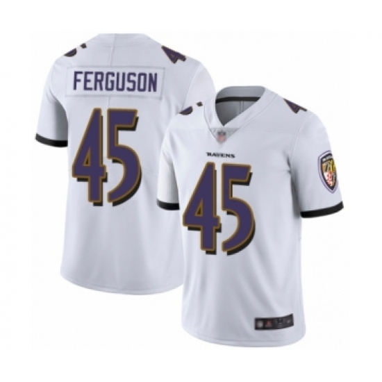 Youth Baltimore Ravens 45 Jaylon Ferguson White Vapor Untouchable Limited Player Football Jersey