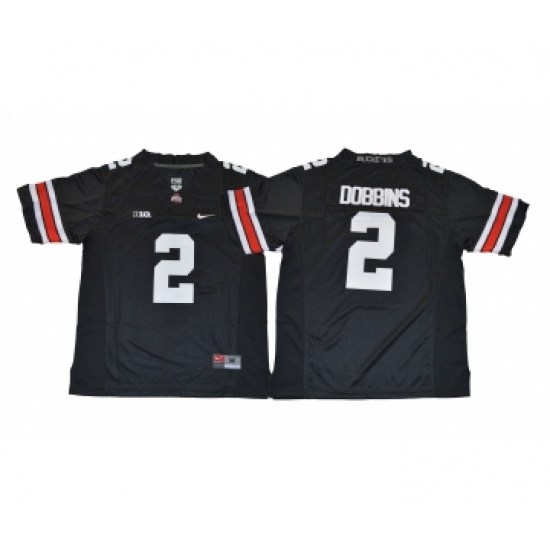 Ohio State Buckeyes 2 J.K. Dobbins Black College Football Jersey