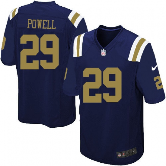 Men's Nike New York Jets 29 Bilal Powell Game Navy Blue Alternate NFL Jersey