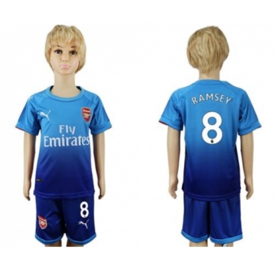 Arsenal 8 Ramsey Away Kid Soccer Club Jersey