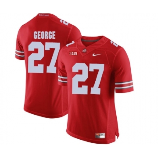 Ohio State Buckeyes 27 Eddie George Red College Football Jersey