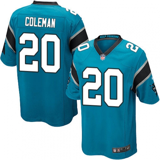 Men's Nike Carolina Panthers 20 Kurt Coleman Game Blue Alternate NFL Jersey