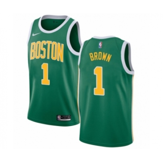 Women's Nike Boston Celtics 1 Walter Brown Green Swingman Jersey - Earned Edition