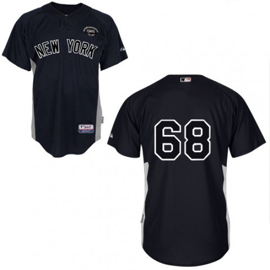 Men's Majestic New York Yankees 68 Dellin Betances Replica Black GMS "The Boss" MLB Jersey