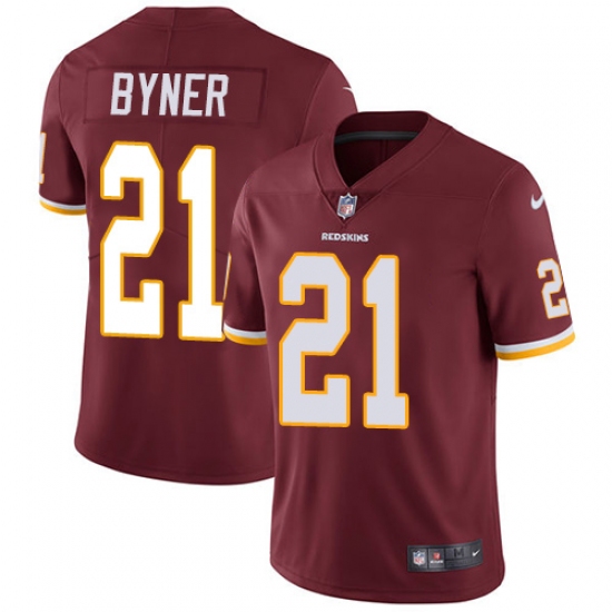 Youth Nike Washington Redskins 21 Earnest Byner Burgundy Red Team Color Vapor Untouchable Limited Player NFL Jersey