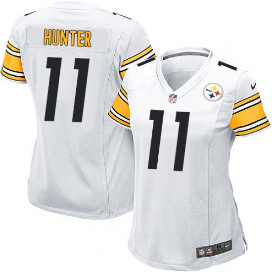 Women's Nike Pittsburgh Steelers 11 Justin Hunter Game White NFL Jersey