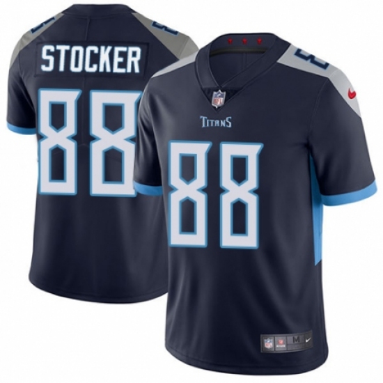 Men's Nike Tennessee Titans 88 Luke Stocker Navy Blue Team Color Vapor Untouchable Limited Player NFL Jersey