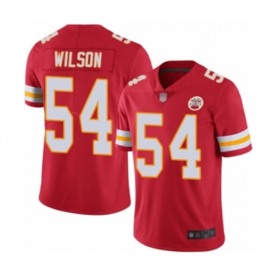 Youth Kansas City Chiefs 54 Damien Wilson Red Team Color Vapor Untouchable Limited Player Football Jersey