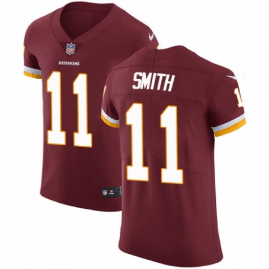 Men's Nike Washington Redskins 11 Alex Smith Burgundy Red Team Color Vapor Untouchable Elite Player NFL Jersey