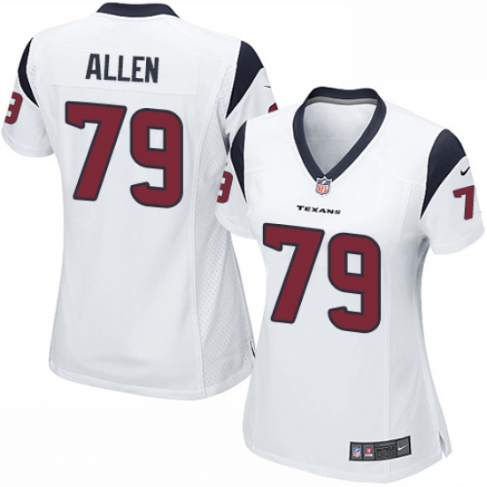 Women's Nike Houston Texans 79 Jeff Allen Game White NFL Jersey