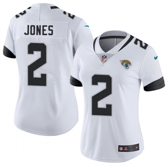 Women's Nike Jacksonville Jaguars 2 Landry Jones White Vapor Untouchable Limited Player NFL Jersey