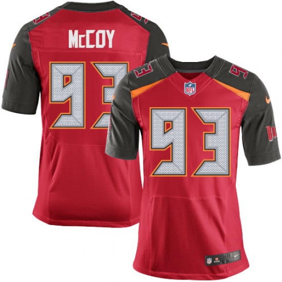 Men's Nike Tampa Bay Buccaneers 93 Gerald McCoy Elite Red Team Color NFL Jersey