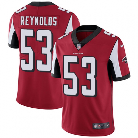 Youth Nike Atlanta Falcons 53 LaRoy Reynolds Red Team Color Vapor Untouchable Limited Player NFL Jersey