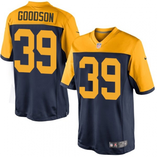 Men's Nike Green Bay Packers 39 Demetri Goodson Limited Navy Blue Alternate NFL Jersey