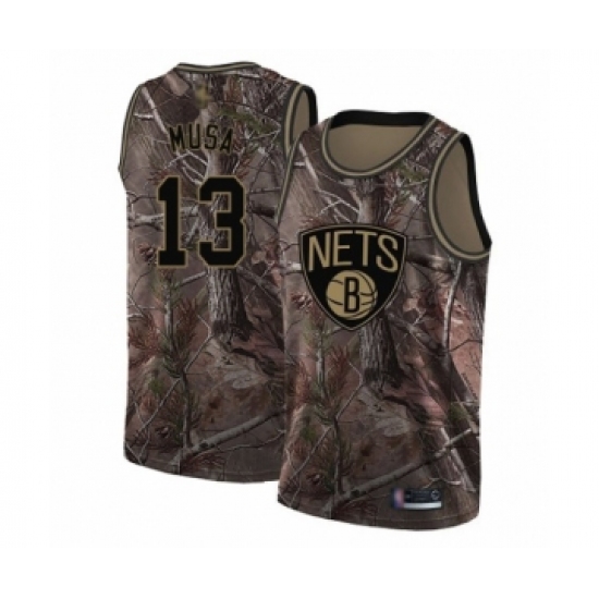 Youth Brooklyn Nets 13 Dzanan Musa Swingman Camo Realtree Collection Basketball Jersey