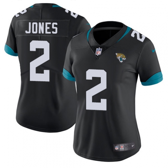 Women's Nike Jacksonville Jaguars 2 Landry Jones Black Team Color Vapor Untouchable Limited Player NFL Jersey