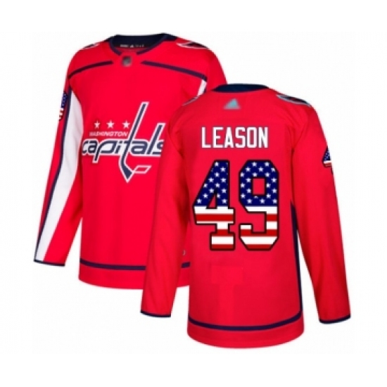 Men's Washington Capitals 59 Aliaksei Protas Authentic Red Alternate Hockey Jersey