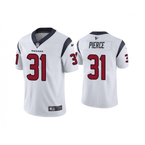 Men's Houston Texans 31 Dameon Pierce White Vapor Untouchable Limited Stitched Jersey