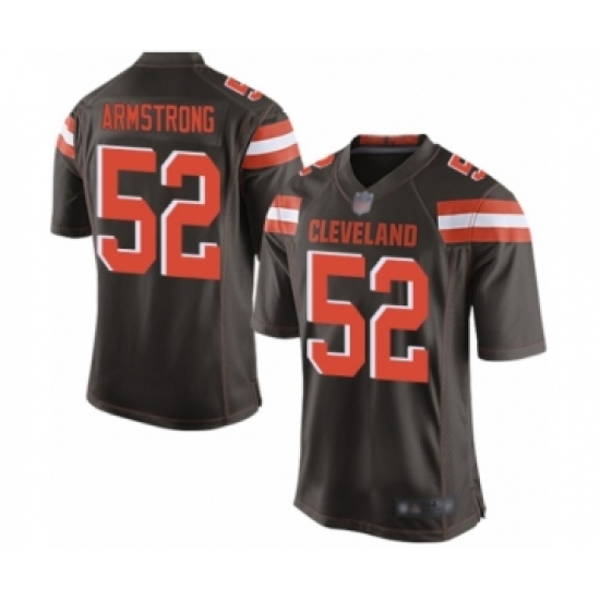 Men's Cleveland Browns 52 Ray-Ray Armstrong Game Brown Team Color Football Jersey